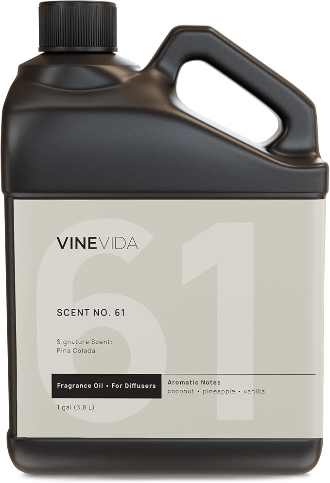 VINEVIDA [128 Fl Oz] Pina Colada Oil for Cold Air Diffusers, Essential Oils for Diffuser Oil Refill & Air Freshener Room Spray