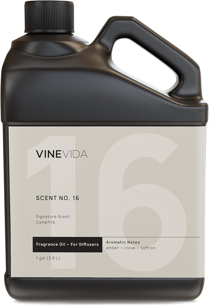 VINEVIDA [128 Fl Oz] Campfire Fragrance Oil for Cold Air Diffusers, Essential Oils for Diffuser Oil Refill & Air Freshener Room Spray