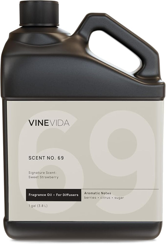 VINEVIDA [128 Fl Oz] Sweet Strawberry Fragrance Oil for Cold Air Diffusers, Essential Oils for Diffuser Oil Refill & Air Freshener Room Spray