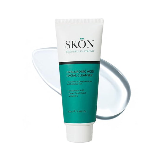 Skön Beautifully Strong Hyaluronic Acid Facial Cleanser – Gentle Hydrating Face Wash for Deep Cleansing & Collagen Boost – For All Skin Types – 100ml