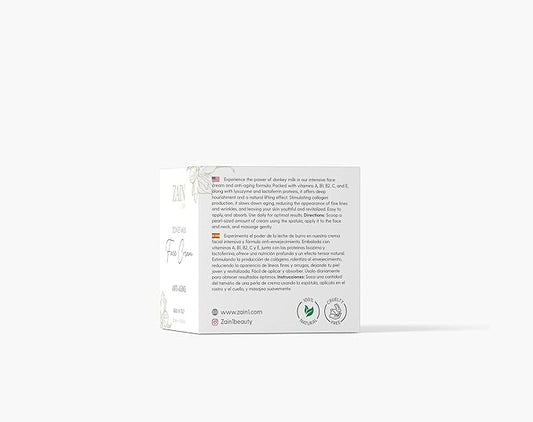 ZAIN1 Moisturizing Face Cream – Anti-Aging with Donkey Milk, Vitamins, and Protein