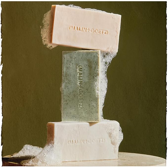 MALIN+GOETZ Vitamin B5 Hydrating Bar Strawberry Scent | Concentrated Skincare Bar | Vitamin B5, Hyaluronic Acid, Amino Acids + Shea Butter | Gently Cleanses + Hydrates | Triple-Milled | 5 oz.