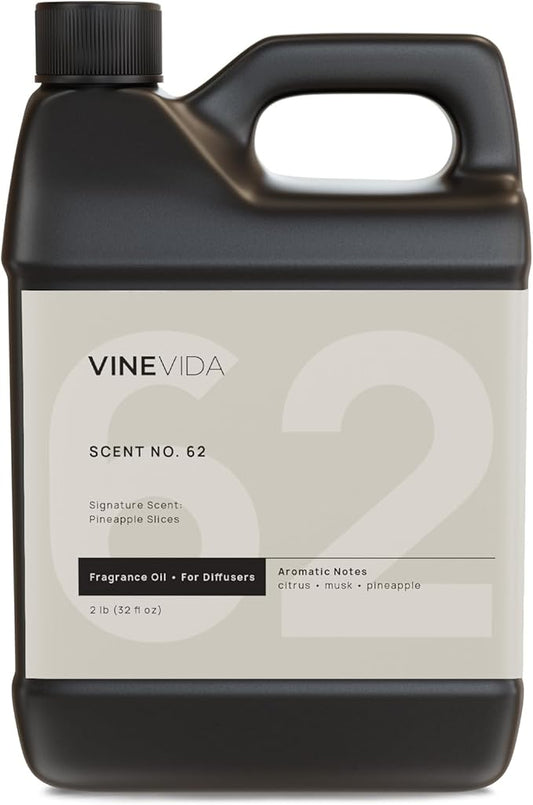 VINEVIDA [32 Fl Oz] Pineapple Slices Fragrance Oil for Cold Air Diffusers, Essential Oils for Diffuser Oil Refill & Air Freshener Room Spray