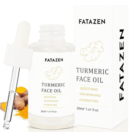 Turmeric Face Oil | Natural Glow Turmeric Facial Oil for Anti-Aging & Antioxidant, Tea Tree Oil with Aloe Vera + Witch Hazel + Jojoba, Lightweight Serum for Sensitive Skin & All Skin