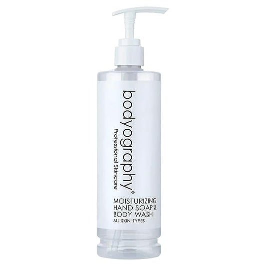 Bodyography Blanc Pump Bottle Body Wash & Hand Soap - Body Care Deep Moisture for Dry Skin