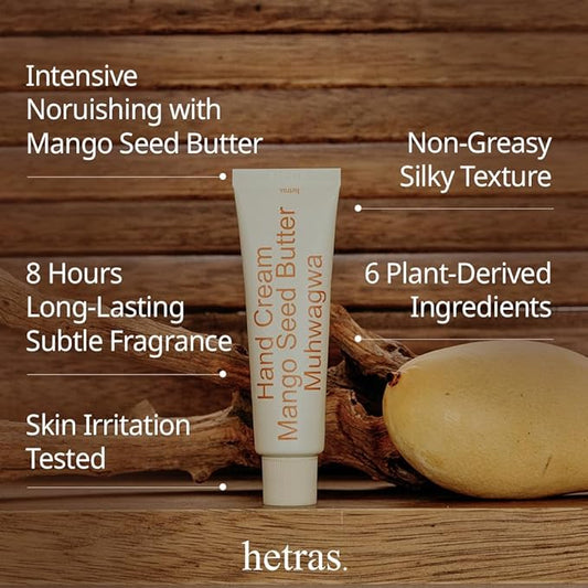 Perfume Hand Cream | Muhwagwa - Rich and Sweet Fig Scent | Korean Subtle Perfumed Hand Moisturizer with Mango Seed & Shea Butter | Hydrates, Nourishes & Softens Very Dry Skin, 1.69oz.