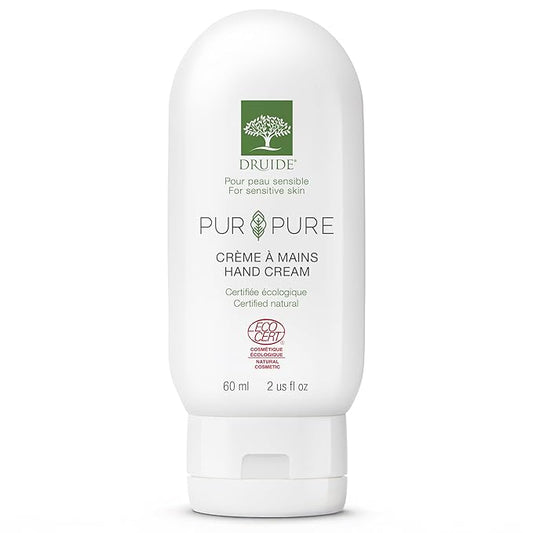 Pur&Pure Hand Cream – Sensitive Skin Hand Cream – Natural Skin Care – Organic Lotion for Dry Skin – 60 ml (2 oz) Odorless