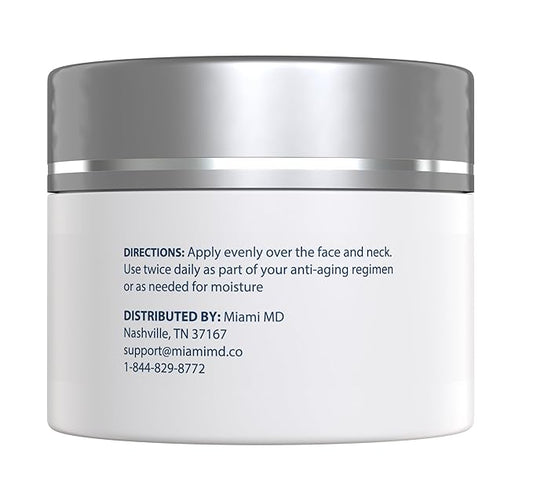 MiamiMD Age-Defying Lifting & Firming Face Cream for Women - Lift & Firm for Anti Aging, Wrinkle Reducer & Hydrating Moisturizer for Smooth, Radiant Skin, Tightening Cream for Face & Neck – 1.7oz