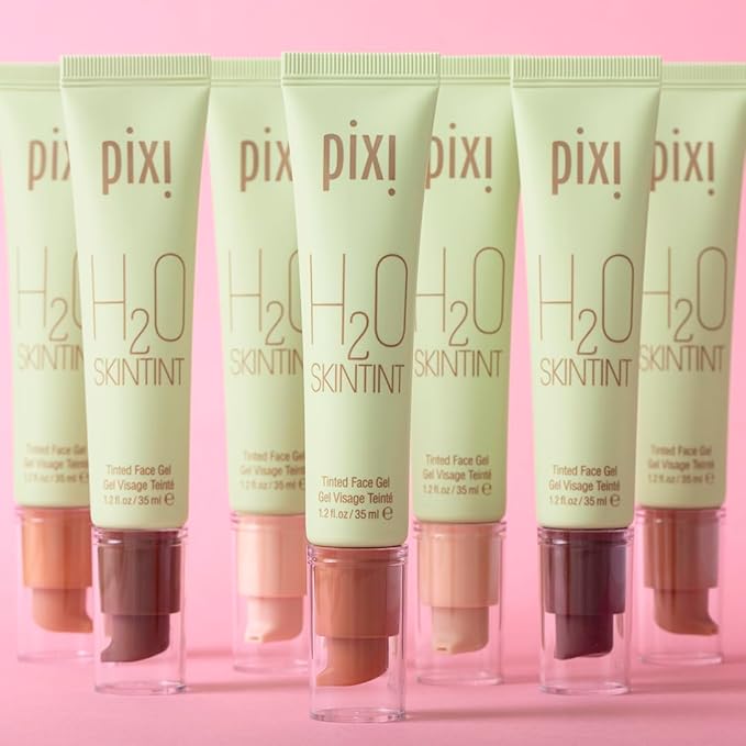 Pixi H2O SkinTint | Tinted Gel Moisturizer | Lightweight, Hydrating & Water-Resistant | Evens Tone & Reduces Redness | Cream | 1.2 fl oz/35 ml