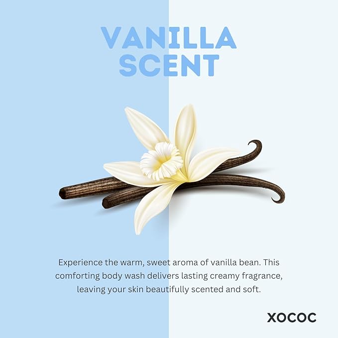 Vanilla Milk Body Wash, Hydrating Daily Cleanser for Soft Smooth Skin, Infused with Milk Protein & Vanilla Scent, Skin-Friendly Formula, 33.8 fl oz