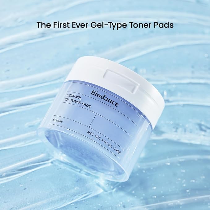 BIODANCE Gel Toner Pads Duo: Collagen & Cera-NOL Gel Toner Pads Set for Face, Firming, Pore Perfecting, Hydrating, Korean Skincare with Collagen, Ceramide, Panthenol