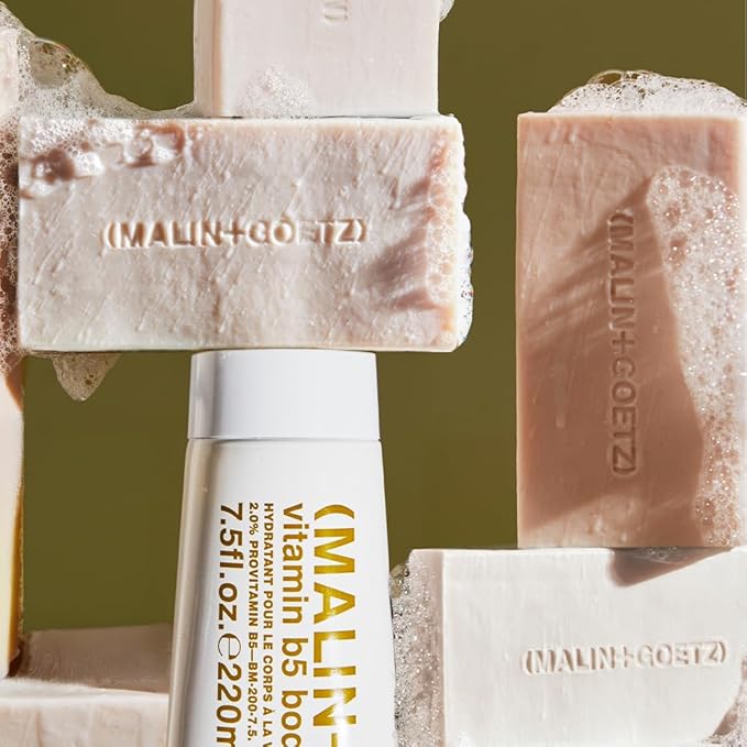 MALIN+GOETZ Vitamin B5 Hydrating Bar Strawberry Scent | Concentrated Skincare Bar | Vitamin B5, Hyaluronic Acid, Amino Acids + Shea Butter | Gently Cleanses + Hydrates | Triple-Milled | 5 oz.