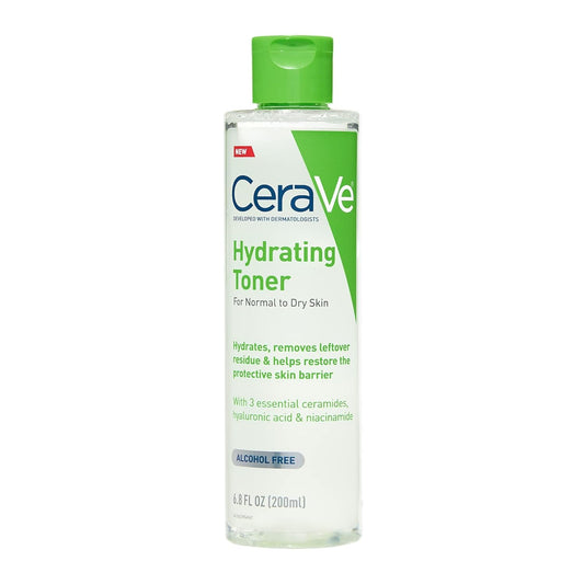 Hydrating Toner for Sensitive Dry Skin with Hyaluronic Acid, Niacinamide & Ceramides – Alcohol-Free, Fragrance-Free, Non-Comedogenic Korean Face Toner, 6.8 Fl Oz