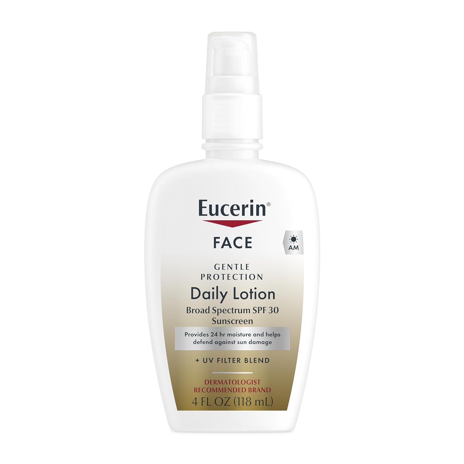 Daily Facial Moisturizer with Broad Spectrum SPF 30 – Fragrance-Free Face Sunscreen & Hydrating Lotion for Dry, Sensitive Skin, 4 Fl Oz