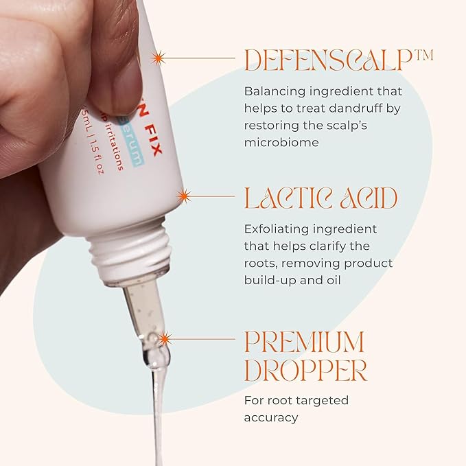 Straand Crown Fix Dry Scalp Serum - Hydrating Serum for Hair Repair & Itchy Scalp Relief - Prebiotic Formula Moisturizes & Relieves Stress from Heat Styling - Vegan & Safe for Colored Hair (1.5 oz)