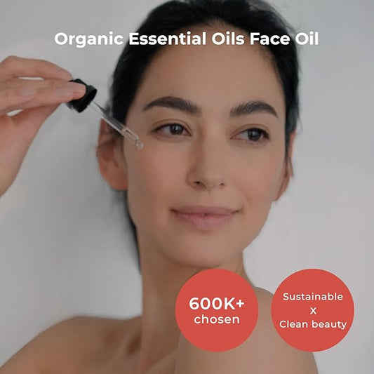 INNA ORGANIC Rejuvenating Face Oil, Anti-aging, Wrinkle Care & non-greasy, EWG & COSMOS Certified | Frankincense Essentil OIls Infused Skincaer | Luxury Clean Beauty