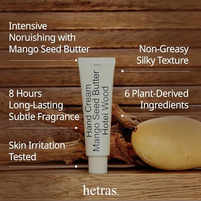 Perfume Hand Cream | Hotel Wood - Forest and Woody Scent | Korean Subtle Perfumed Hand Moisturizer with Mango Seed & Shea Butter | Hydrates, Nourishes & Softens Very Dry Skin, 1.69oz.