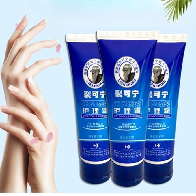 2 PCS/Set Heel Balm Anti-cracking Cream, Women's and Men's Moisturizing Hands, Feet and Heels (BLUE 2)