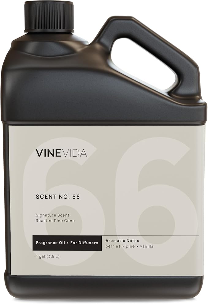 VINEVIDA [128 Fl Oz] Roasted Pine Cone Fragrance Oil for Cold Air Diffusers, Essential Oils for Diffuser Oil Refill & Air Freshener Room Spray