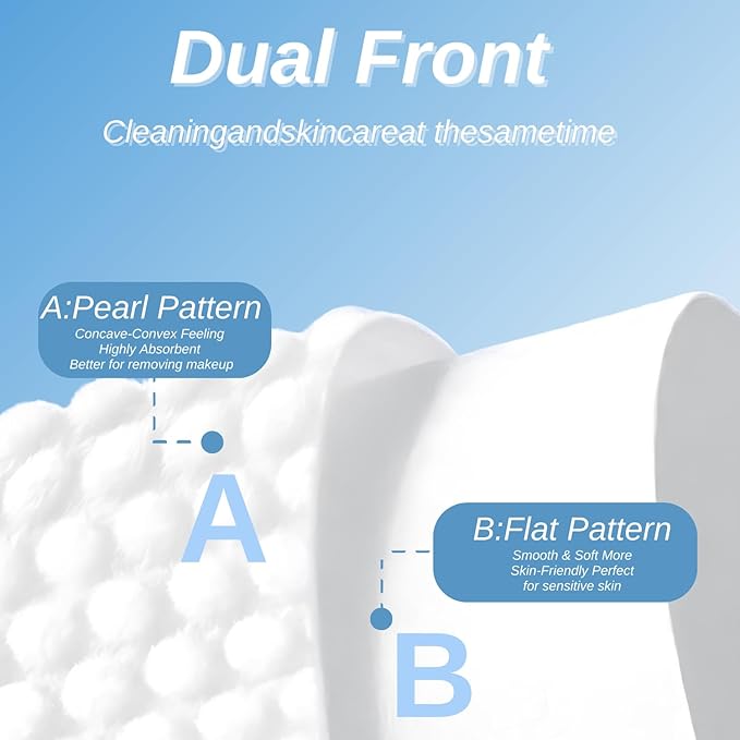 Disposable Face Towel XL Clean Facial Towels Ultra Soft and Thick, Cotton Face Towelettes Lint-Free Makeup Removing Dry Wipes for Women Cleaning and Skincare -50 Count