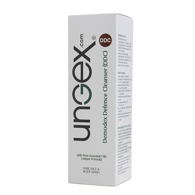 Ungex Demodex Defence Cleanser | Face, Scalp and Body Wash | Herbal Based | DDC