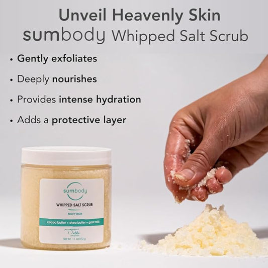 Exfoliating Body Scrub (21oz) Vitamin C, Citrus, All Natural, USA Made, Self Care Gifts For Women, Teens, Men Sensitive Skin Nourishing, Hydrating, Non-Toxic