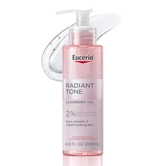 Radiant Tone AHA Face Cleanser Gel – Brightening Face Wash, 6.8 oz ✨🫧