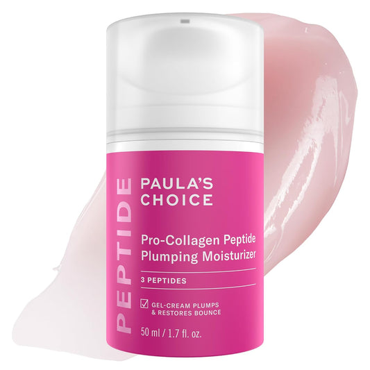 Pro-Collagen Peptide Plumping Moisturizer – Lightweight Daily Gel-Cream with Peptides & Hyaluronic Acid | Hydrating Face Cream for Wrinkles, Fine Lines, Firmness & Dry Skin | Fragrance-Free | 1.7 Fl Oz
