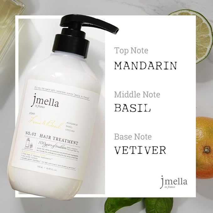jmella in france Lime and Basil Body Wash Wash -luxury fragrance Made by French Performer- Chemical free-Free From 7 kinds of Paraben -33.8 FLoz