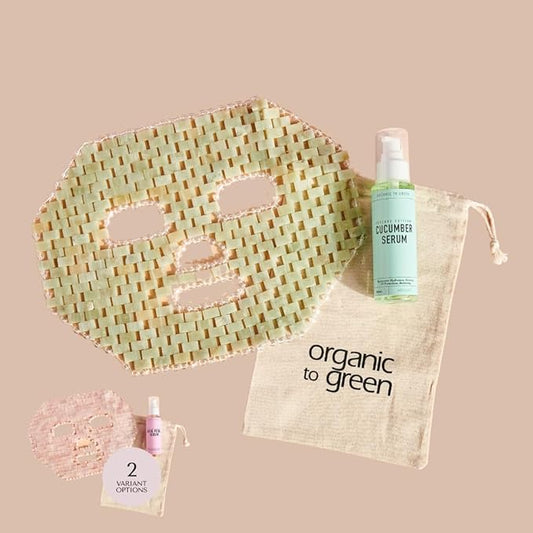 Organic To Green Jade Crystal Gem Facial Mask,100% Natural Stone Facial Mask for Spa Skincare Beauty Tools for Puffy Eyes, Dark Circles, with Cucumber Face Serum - Reusable
