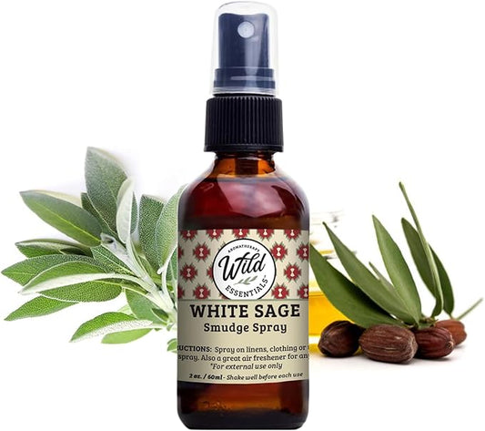 Wild Essentials All Natural Essential Oil Sprays, 2 Ounce, 60ml, Organic Witch Hazel, Aromatherapy, Made in USA
