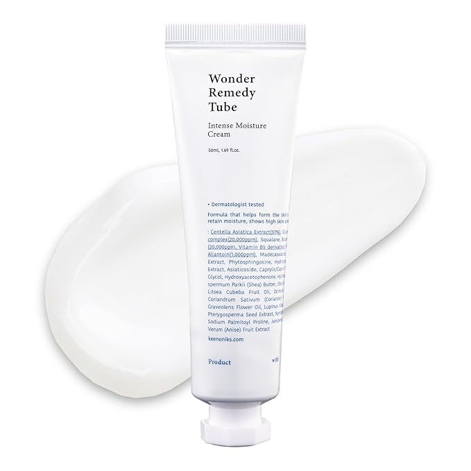 Korean Moisturizer with CICA & CeramideㅣHydrating Face Cream for Redness Relief & Barrier Repair, 1.69 Fl Oz