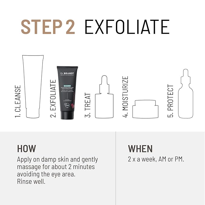 Dr. Brandt Microdermabrasion Renewing Face Exfoliator - Reduces Dull Skin, Uneven Texture, Fine Lines, Acne Scars & Wrinkles - 2.0 oz