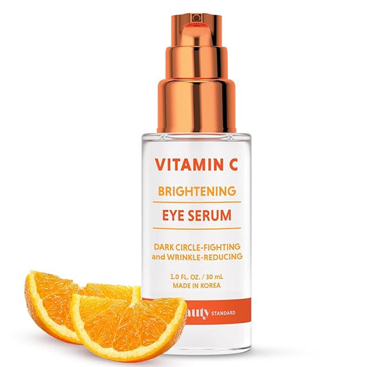 Vitamin C Under Eye Serum - Anti-Aging, Reduces Eye Bags, Puffiness, Dark Circles & Wrinkles - Dermatologist Tested, Korean Skin Care - 1 oz / 30 ml (2 Pack)