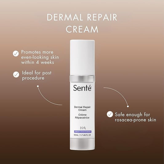 Senté The Repair Duo with Bio Complete Serum & Dermal Repair Cream - AntiAging Skincare Kit for Sensitive Skin, Fine Lines & Wrinkles, Redness & Deep Hydration.With Retinol & Vitamin E(1.0oz & 1.7oz)