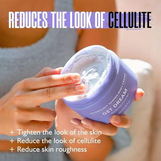 Overnight Toning Body Firming Cream, Body Firming Cream Cellulite Remover for Legs and Body,Smooth & Tight Skin, Help Reduce Fine Lines & Wrinkles for All Skin Types