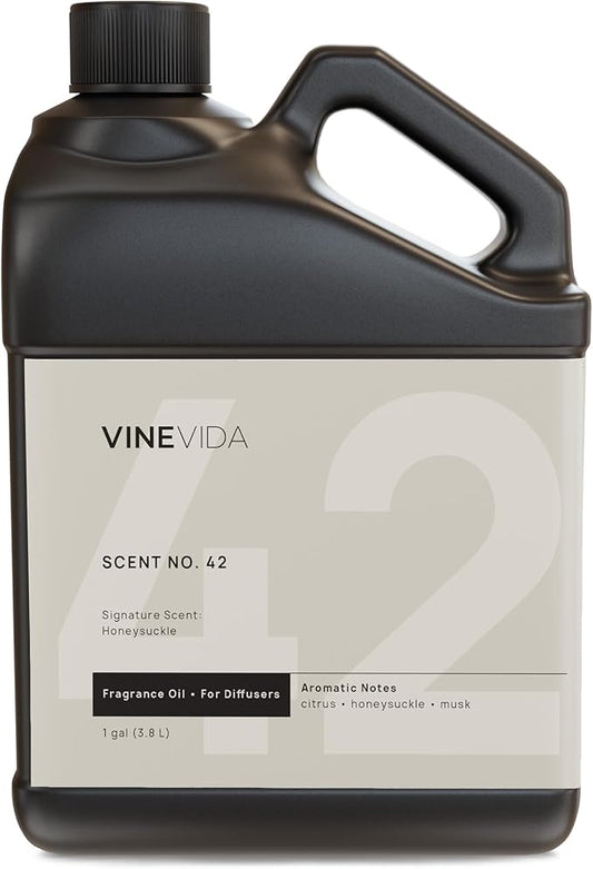 VINEVIDA [128 Fl Oz] Honeysuckle Fragrance Oil for Cold Air Diffusers, Essential Oils for Diffuser Oil Refill & Air Freshener Room Spray