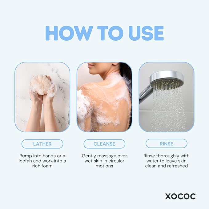 Vanilla Milk Body Wash, Hydrating Daily Cleanser for Soft Smooth Skin, Infused with Milk Protein & Vanilla Scent, Skin-Friendly Formula, 33.8 fl oz