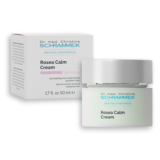 Rosea Calm Cream (1.7 fl oz) - Special Care for Sensitive, Reddened Skin - Reduces Redness & Calmes Skin - Vitamin C - No Parabens - Face Moisturizer - Face Cream - Skin Care - Dr. Schrammek