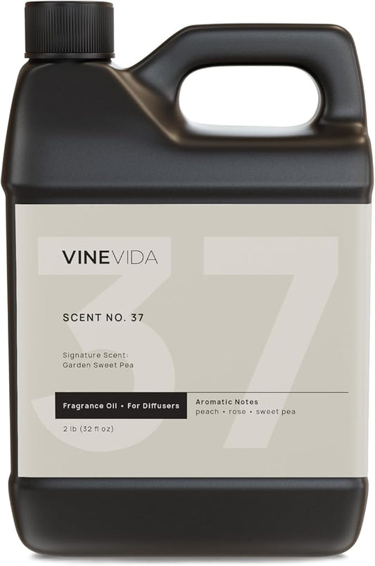 VINEVIDA [32 Fl Oz] Garden Sweet Pea Fragrance Oil for Cold Air Diffusers, Essential Oils for Diffuser Oil Refill & Air Freshener Room Spray