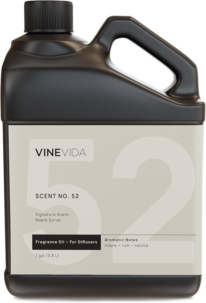 VINEVIDA [128 Fl Oz] Maple Syrup Fragrance Oil for Cold Air Diffusers, Essential Oils for Diffuser Oil Refill & Air Freshener Room Spray
