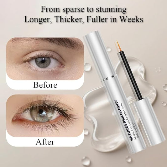 NP NATURES PHILOSOPHY Eyelash Growth Serum & Hair Growth Oil Set, Prostaglandin-Free Peptide Lash Serum and Aussie Rosemary Oil for Hair Growth, Thicker Fuller Lashes & Anti-Hair Loss for Men & Women