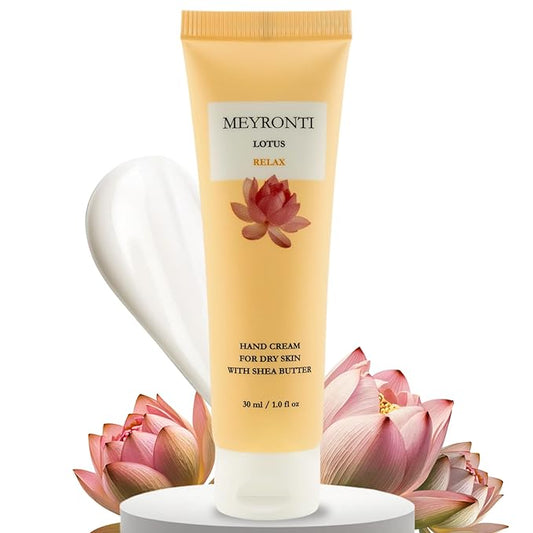 Lotus scented hand cream for dry cracked hands, hand lotion travel size, mini purse essentials, travel size moisturizer, mini lotions, dry hands treatment lotion for extremely dry skin 30ml/1.0 fl Oz