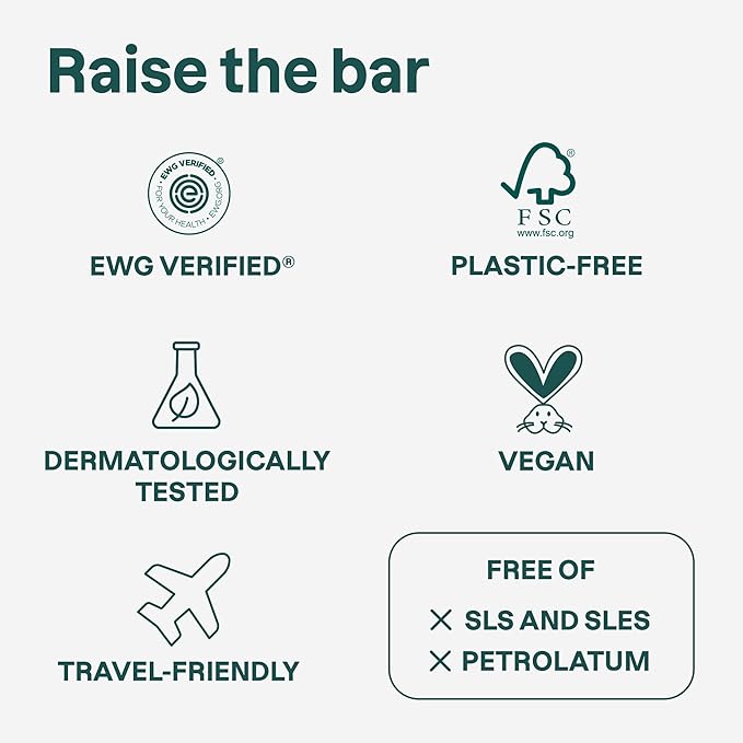 ATTITUDE Body Soap Bar, Natural Origin, Protects and Softens Dry Skin, Watercress, Indian Cress & Olive Oil, EWG Verified & Vegan, Earl Grey & Fresh Cucumber, 4 Oz