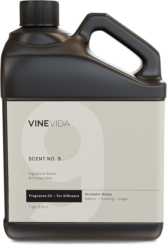 VINEVIDA [128 Fl Oz] Birthday Cake Fragrance Oil for Cold Air Diffusers, Essential Oils for Diffuser Oil Refill & Air Freshener Room Spray