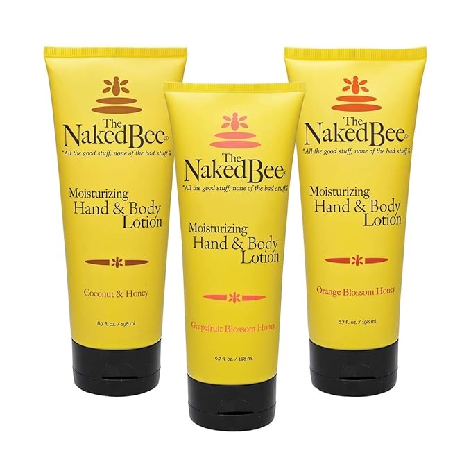 The Naked Bee Orange Blossom Honey, Grapefruit Blossom and Coconut Honey, Hand & Body Lotion (6.7oz) - 3 Pack