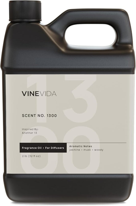 VINEVIDA [32 Fl Oz] Scent NO. 1300 Fragrance Oil for Cold Air Diffusers, Aromatic Notes of Jasmine Musk Woody, Essential Oils for Diffuser Oil Refill & Air Freshener Room Spray