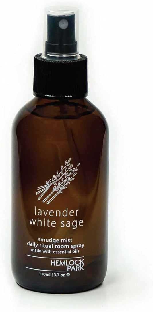 White Sage Cleansing Smudge Spray | Smokeless Smudging Alternative (Lavender & White Sage, 4 oz. Spray)