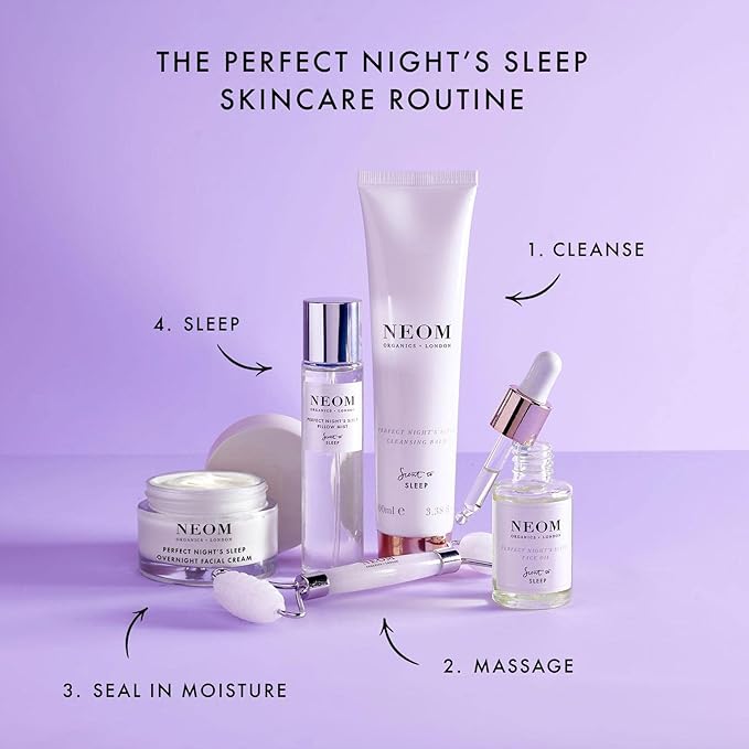 Neom- Perfect Night’s Sleep Overnight Facial Cream - 50ml | Face Moisturiser With Hyaluronic Acid, Aloe Vera & Ceramides To Plump & Reduce Lines | Suitable For All Skin Types