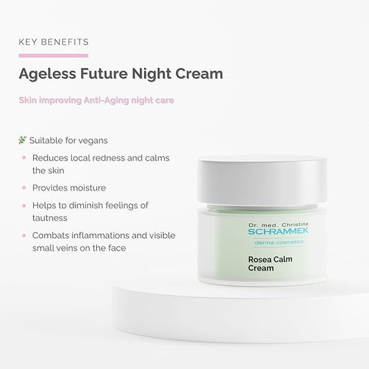 Rosea Calm Cream (1.7 fl oz) - Special Care for Sensitive, Reddened Skin - Reduces Redness & Calmes Skin - Vitamin C - No Parabens - Face Moisturizer - Face Cream - Skin Care - Dr. Schrammek